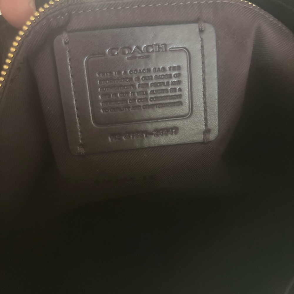 Coach Vintage Black pebbled leather shoulder bag, excellent condition! - Picture 5 of 13